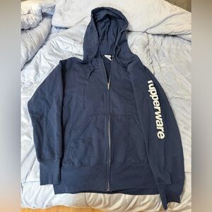 Navy Blue Hoodie with Tupperware Logo